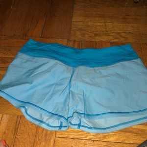 Lululemon light blue shorts size 10